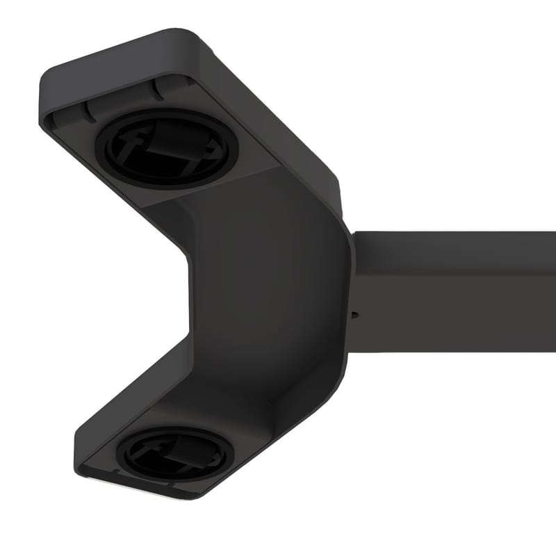 Skrivebord HOME4YOU Ergo med ét ben 70x40x67,5-106 cm manuel, sort - sort - Møbler - Borde - Kontorbord - Skrivebord - hæve-sænke-bord