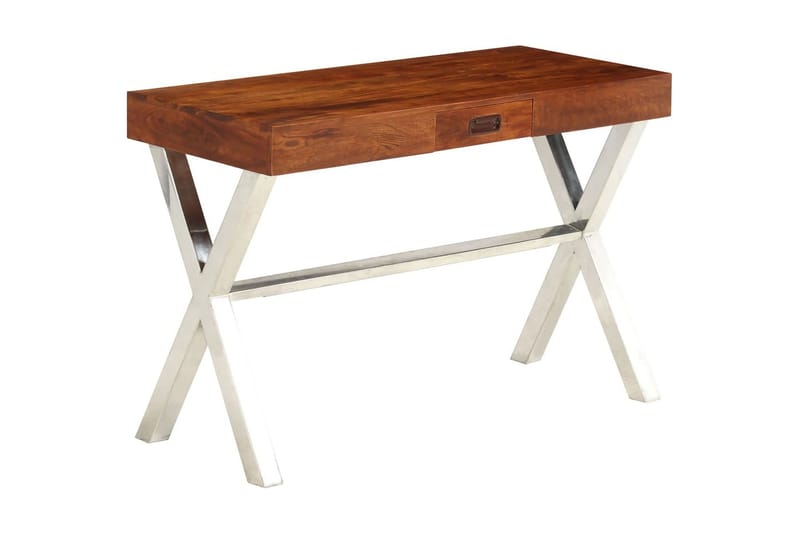 Skrivebord I Akacie Sheeshamfinish 110 X 50 X 76 Cm - Brun - Møbler - Borde - Kontorbord - Skrivebord
