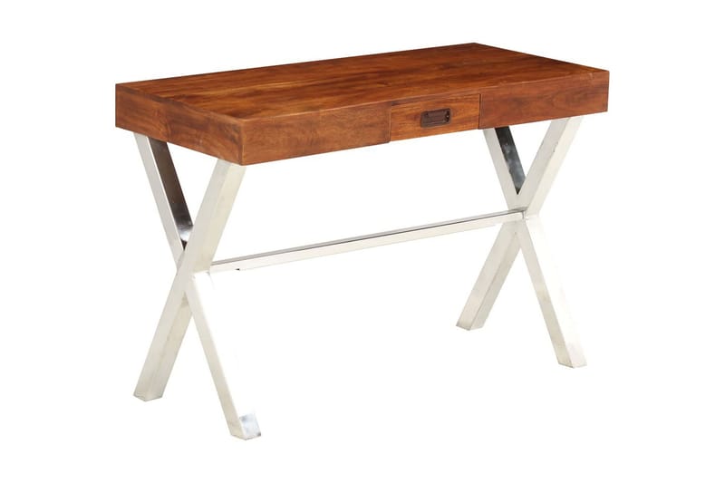 Skrivebord I Akacie Sheeshamfinish 110 X 50 X 76 Cm - Brun - Møbler - Borde - Kontorbord - Skrivebord