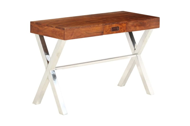 Skrivebord I Akacie Sheeshamfinish 110 X 50 X 76 Cm - Brun - Møbler - Borde - Kontorbord - Skrivebord