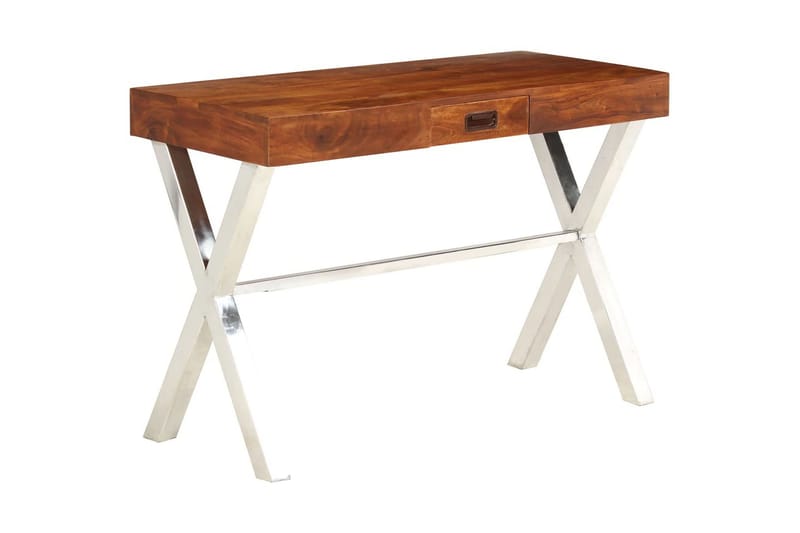 Skrivebord I Akacie Sheeshamfinish 110 X 50 X 76 Cm - Brun - Møbler - Borde - Kontorbord - Skrivebord