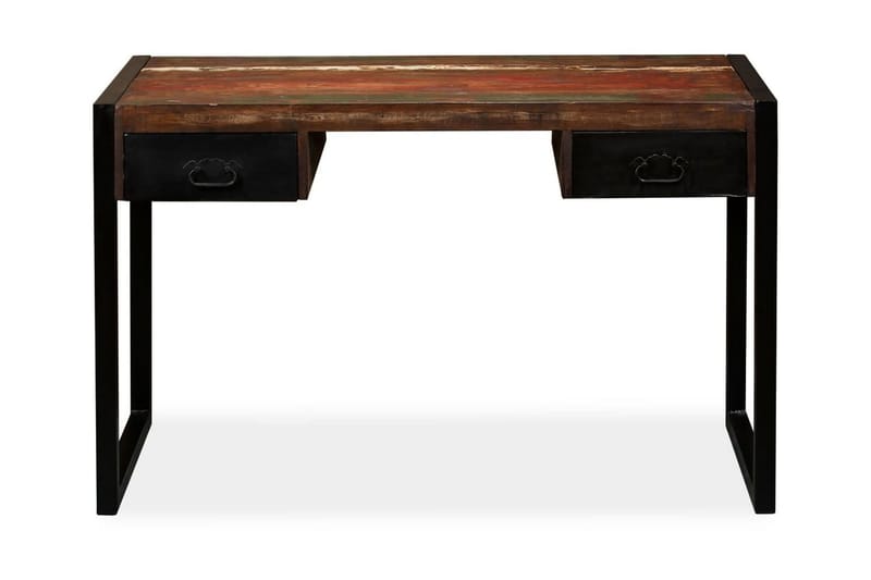 Skrivebord m 2 Skuffer Genbrugs 120 X 50 X 76 Cm - Flerfarvet - Møbler - Borde - Kontorbord - Skrivebord