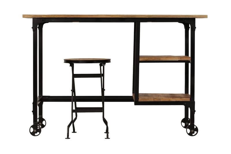 Skrivebord m Taburet Mango 115 X 50 X 76 Cm - Brun - Møbler - Borde - Kontorbord - Skrivebord