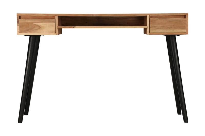 Skrivebord Massivt Akacietræ 118 X 45 X 76 Cm - Brun - Skrivebord