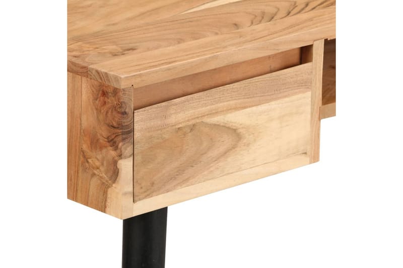 Skrivebord Massivt Akacietræ 118 X 45 X 76 Cm - Brun - Skrivebord