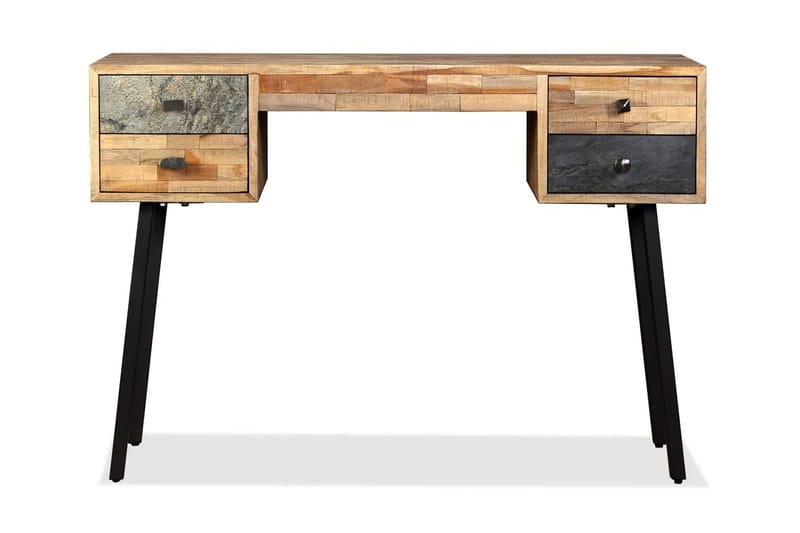 Skrivebord Massivt Genbrugsteak 110 X 50 X 76 Cm - Flerfarvet - Møbler - Borde - Kontorbord - Skrivebord