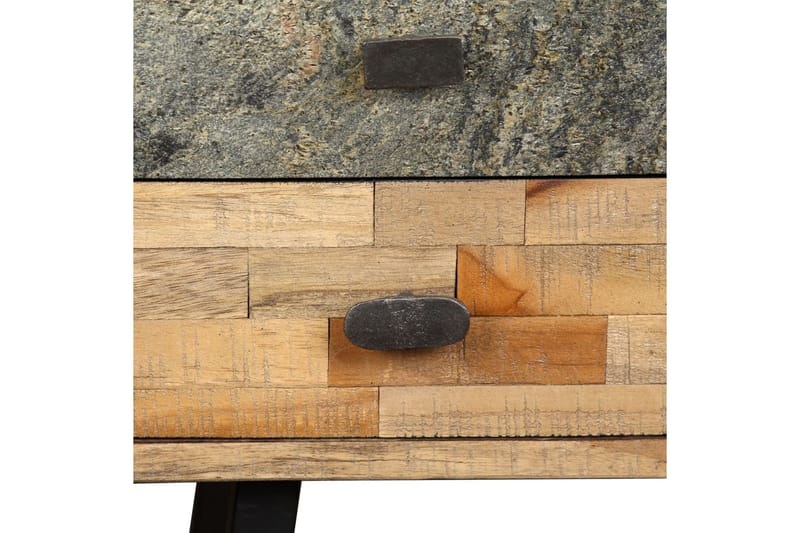 Skrivebord Massivt Genbrugsteak 110 X 50 X 76 Cm - Flerfarvet - Møbler - Borde - Kontorbord - Skrivebord