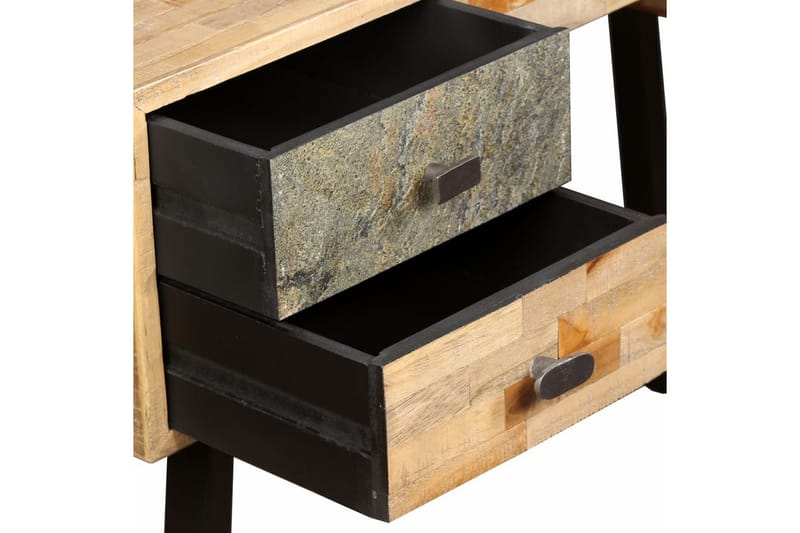 Skrivebord Massivt Genbrugsteak 110 X 50 X 76 Cm - Flerfarvet - Møbler - Borde - Kontorbord - Skrivebord