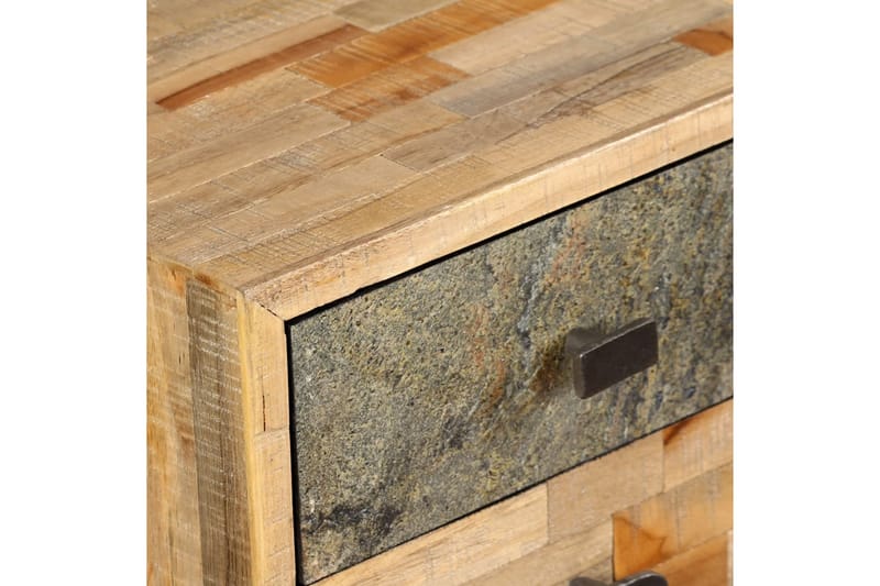 Skrivebord Massivt Genbrugsteak 110 X 50 X 76 Cm - Flerfarvet - Møbler - Borde - Kontorbord - Skrivebord