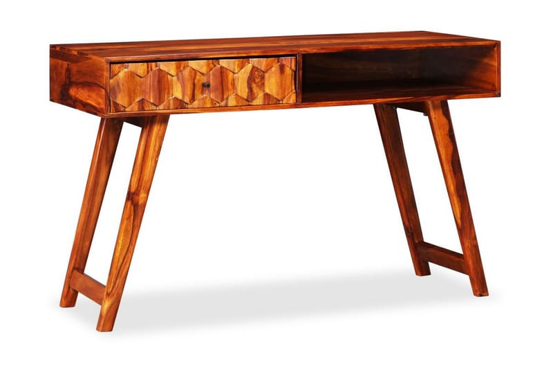 Skrivebord Massivt Sheeshamtræ 118 X 50 X 76 Cm - Brun - Møbler - Borde - Kontorbord - Skrivebord