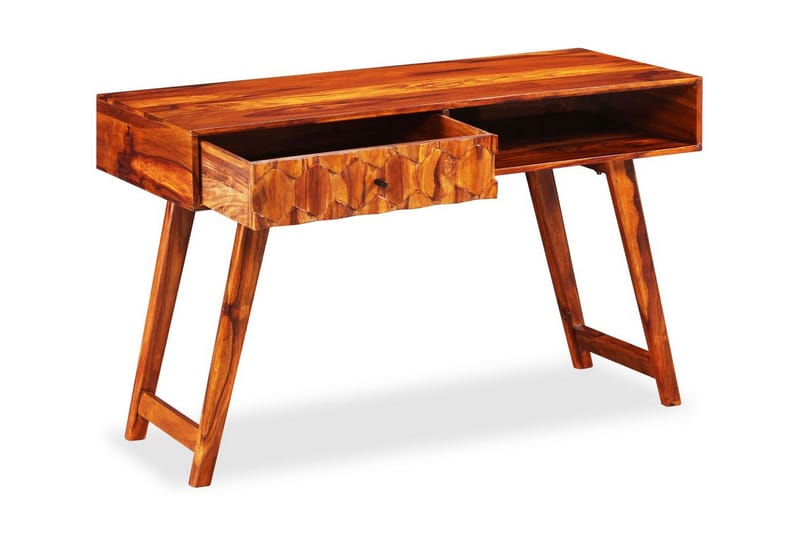 Skrivebord Massivt Sheeshamtræ 118 X 50 X 76 Cm - Brun - Møbler - Borde - Kontorbord - Skrivebord