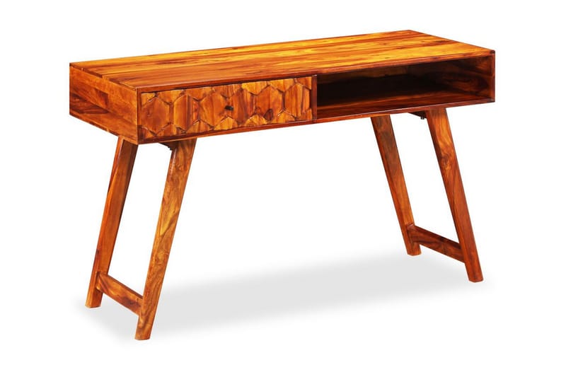 Skrivebord Massivt Sheeshamtræ 118 X 50 X 76 Cm - Brun - Møbler - Borde - Kontorbord - Skrivebord