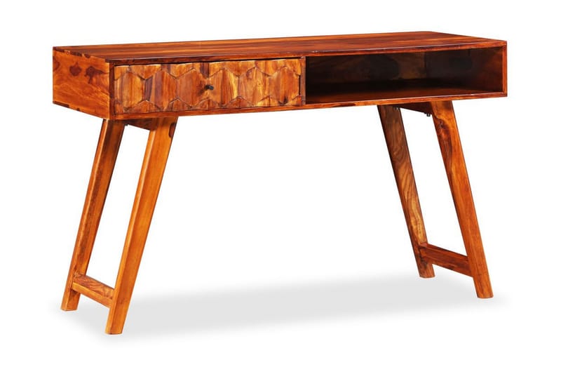 Skrivebord Massivt Sheeshamtræ 118 X 50 X 76 Cm - Brun - Møbler - Borde - Kontorbord - Skrivebord