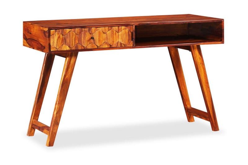 Skrivebord Massivt Sheeshamtræ 118 X 50 X 76 Cm - Brun - Møbler - Borde - Kontorbord - Skrivebord