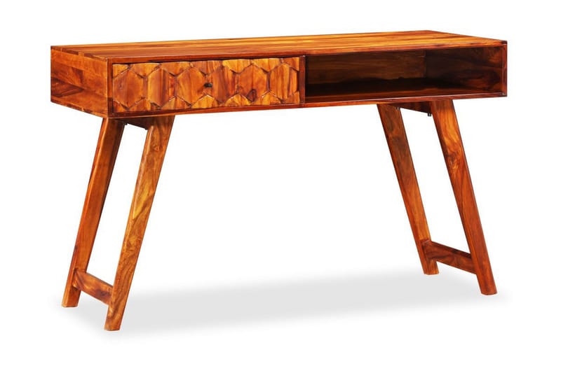 Skrivebord Massivt Sheeshamtræ 118 X 50 X 76 Cm - Brun - Møbler - Borde - Kontorbord - Skrivebord