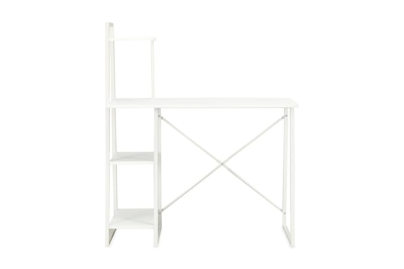 Skrivebord med hylder 102 x 50 x 117 cm hvid - Hvid - Møbler - Borde - Kontorbord - Skrivebord