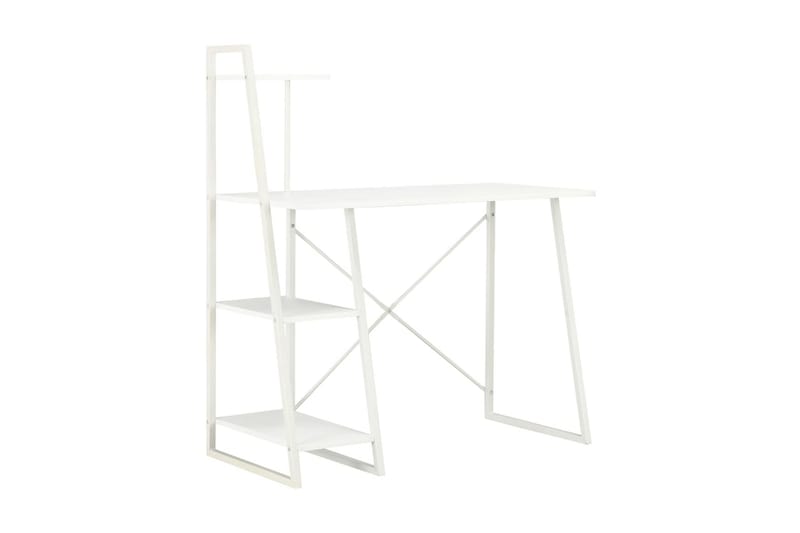 Skrivebord med hylder 102 x 50 x 117 cm hvid - Hvid - Møbler - Borde - Kontorbord - Skrivebord