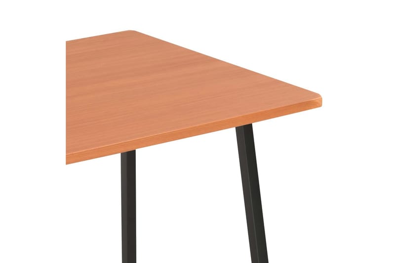 Skrivebord med hylder 102 x 50 x 117 cm sort og brun - Brun - Skrivebord