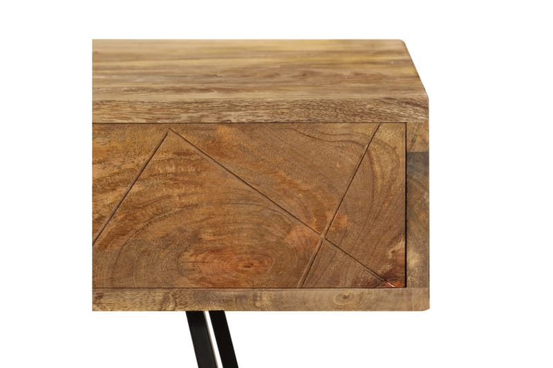 Skrivebord Med Skuffer Massivt Mangotræ 110 X 50 X 76 Cm - Brun - Skrivebord