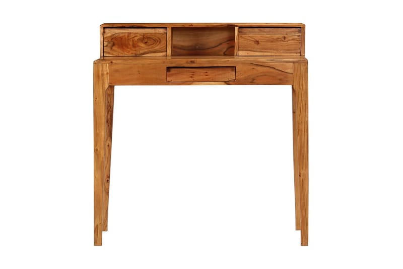Skrivebord Med Skuffer Massivt Træ 88 X 50 X 90 Cm - Brun - Møbler - Borde - Kontorbord - Skrivebord