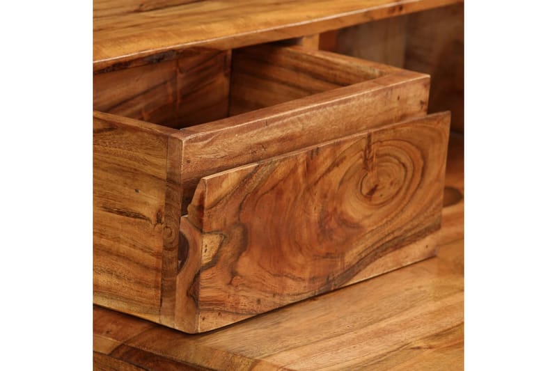 Skrivebord Med Skuffer Massivt Træ 88 X 50 X 90 Cm - Brun - Møbler - Borde - Kontorbord - Skrivebord