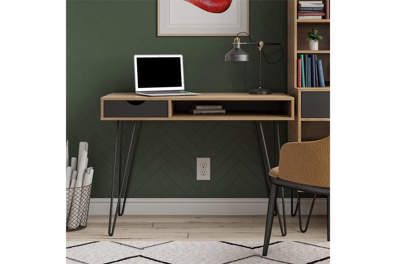 Skrivebord Novogratz Harmony 106 cm med opbevaring - Møbler - Borde - Kontorbord - Skrivebord