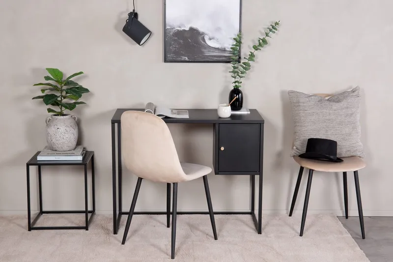 Skrivebord Venture Home Bakal Sort 95 x 45, sort