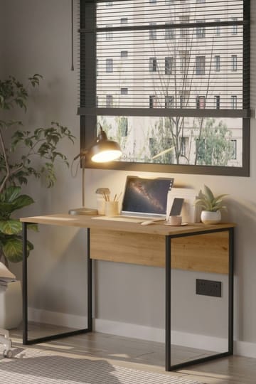 Skrivebord Skye Decor Bren (100 x 75 x 55 cm) Eg - Eg - Møbler - Borde - Kontorbord - Skrivebord