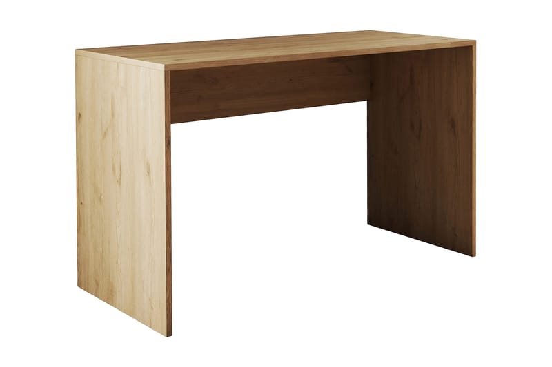Sotinge Skrivebord 120x75x120 cm med opbevaring - Eg - Skrivebord
