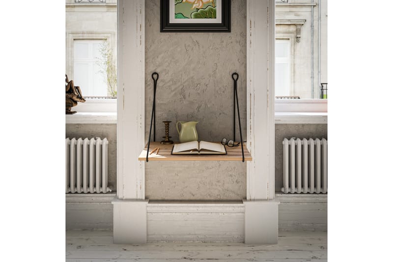 Sotinge Vægskrivebord 70 cm - Brun - Møbler - Borde - Kontorbord - Skrivebord