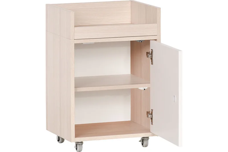 Spot Arkivskab Træ/Natur/Hvid - VOX - Møbler - Borde - Kontorbord - Skrivebord