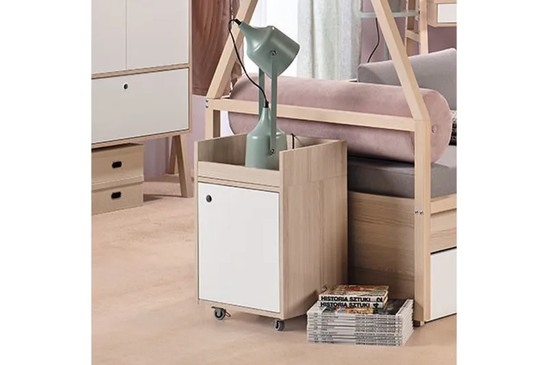 Spot Arkivskab Træ/Natur/Hvid - VOX - Møbler - Borde - Kontorbord - Skrivebord