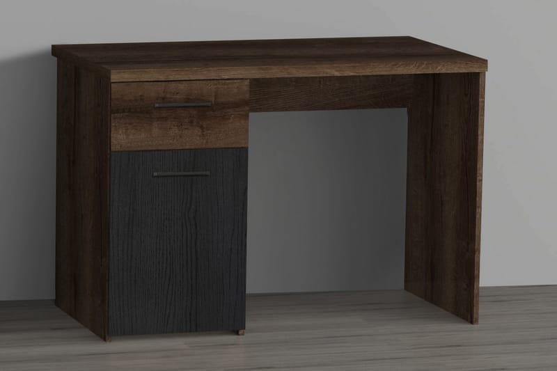Sredets Skrivebord 110 cm 2 Skab - Brun/Sort - Møbler - Borde - Kontorbord - Skrivebord