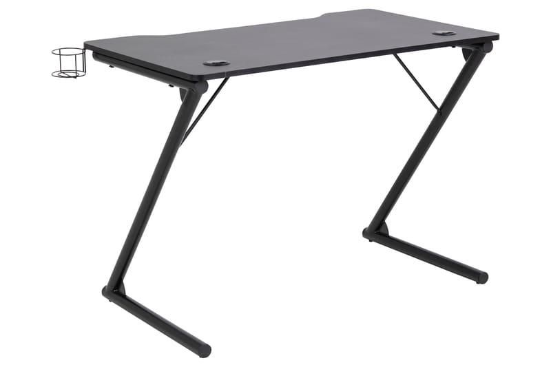 Starner Skrivebord 100 cm med Kopholder + Headsetholder - Sort/Mat Sort - Møbler - Borde - Kontorbord - Skrivebord