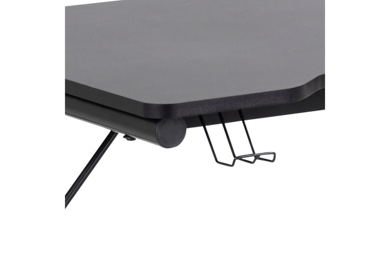 Starner Skrivebord 100 cm med Kopholder + Headsetholder - Sort/Mat Sort - Møbler - Borde - Kontorbord - Skrivebord