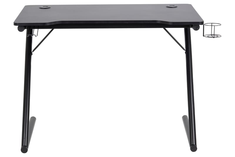 Starner Skrivebord 100 cm med Kopholder + Headsetholder - Sort/Mat Sort - Møbler - Borde - Kontorbord - Skrivebord