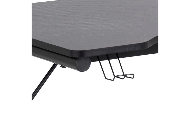 Starner Skrivebord 100 cm med Kopholder + Headsetholder - Sort/Mat Sort - Skrivebord