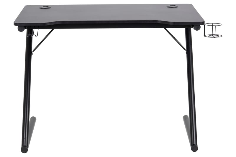Starner Skrivebord 100 cm med Kopholder + Headsetholder - Sort/Mat Sort - Møbler - Borde - Kontorbord - Skrivebord
