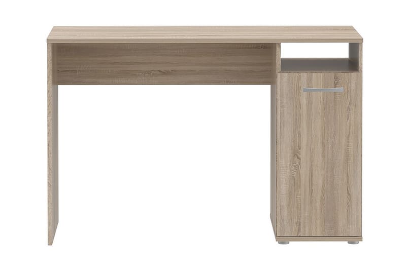 Steppello Skrivebord 110 cm med Opbevaring Skab + Hylde - Brun - Skrivebord