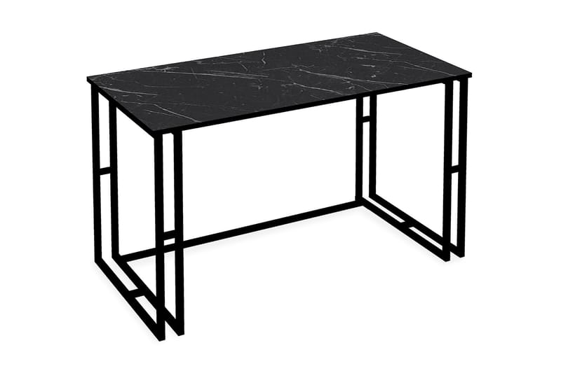 Stodene Skrivebord 120 cm Marmormønster - Sort - Møbler - Borde - Kontorbord - Skrivebord