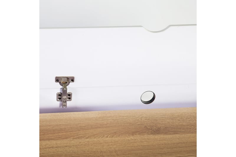 Studious Skrivebord 90 cm med Opbevaring 2 Skuffer - Grå/Træ/Natur/Hvid - Møbler - Borde - Kontorbord - Skrivebord