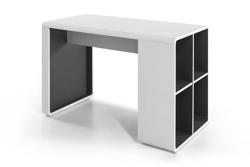 Tadeo Arkivskab - Hvid/Grå - Møbler - Borde - Kontorbord - Skrivebord