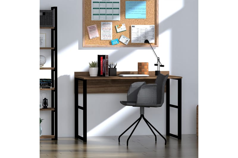 Tarriba Skrivebord 120 cm - Mørkebrun/Sort - Møbler - Borde - Kontorbord - Skrivebord