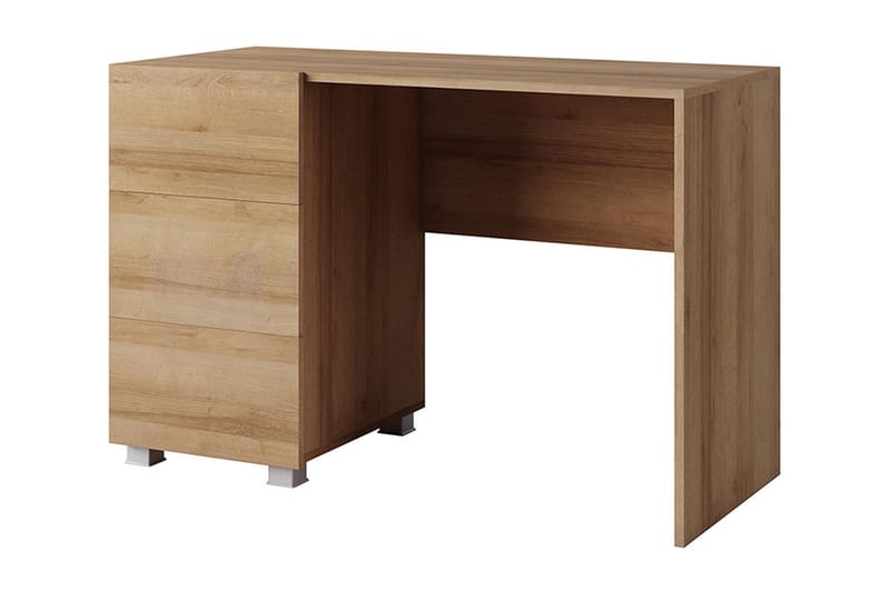 Tessan Skrivebord 110 cm med Opbevaring - Brun - Møbler - Borde - Kontorbord - Skrivebord