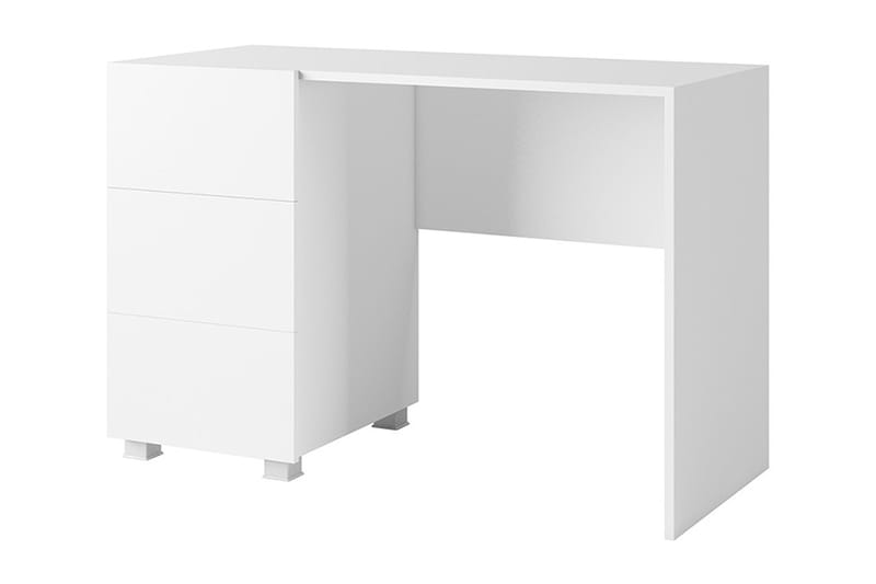 Tessan Skrivebord 110 cm med Opbevaring, Hvid