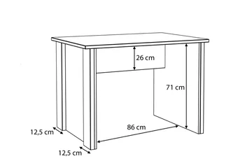 Torelles Skrivebord 103 cm - Brun/Grå - Møbler - Borde - Kontorbord - Skrivebord