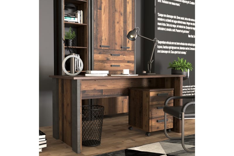 Torelles Skrivebord 153 cm - Brun / grå - Møbler - Borde - Kontorbord - Skrivebord