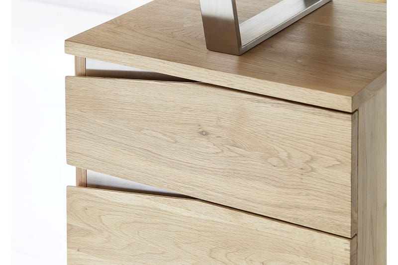 Tori Skrivebord 150 cm med Opbevaring 3 Skuffer - Massivt Eg - Møbler - Borde - Kontorbord - Skrivebord