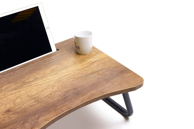 Tukums Bærbarstativ 60 cm - Valnøddebrun/Sort - Møbler - Borde - Kontorbord - Skrivebord