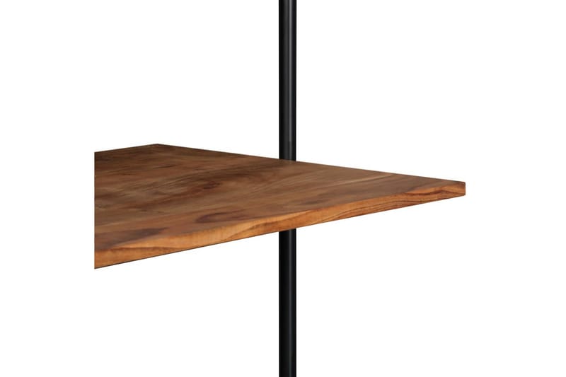 Vægmonteret Skrivebord Massivt Akacietræ 90 X 40 X 170 Cm - Brun - Skrivebord